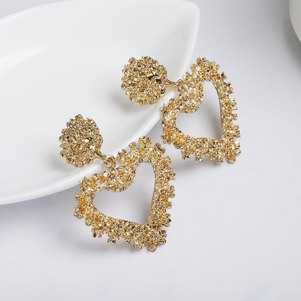 Heart Dangle Earrings